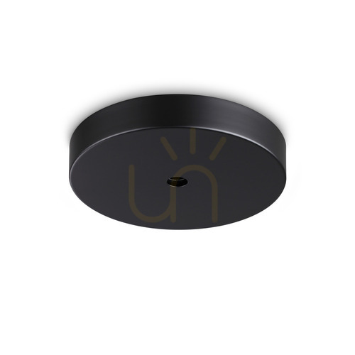 Check Ceiling Light Diffuser Ideallux MAPA Black Glass Aluminum 28 cm 371788