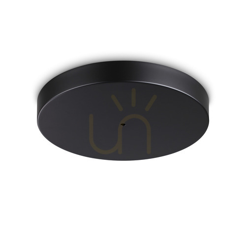 Check Ceiling Light Cover Ideallux MAPA 372020 Black Glass Aluminum 36 cm