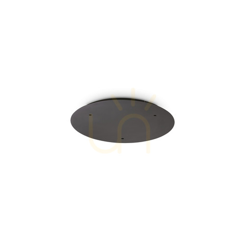 Check Ceiling Light Cover Ideallux MAPA Black 30 cm Aluminum Glass 371962
