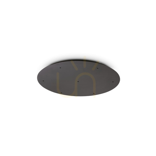 Check Ceiling Accessory Ideallux MAPA 371986 Black Round 50 cm