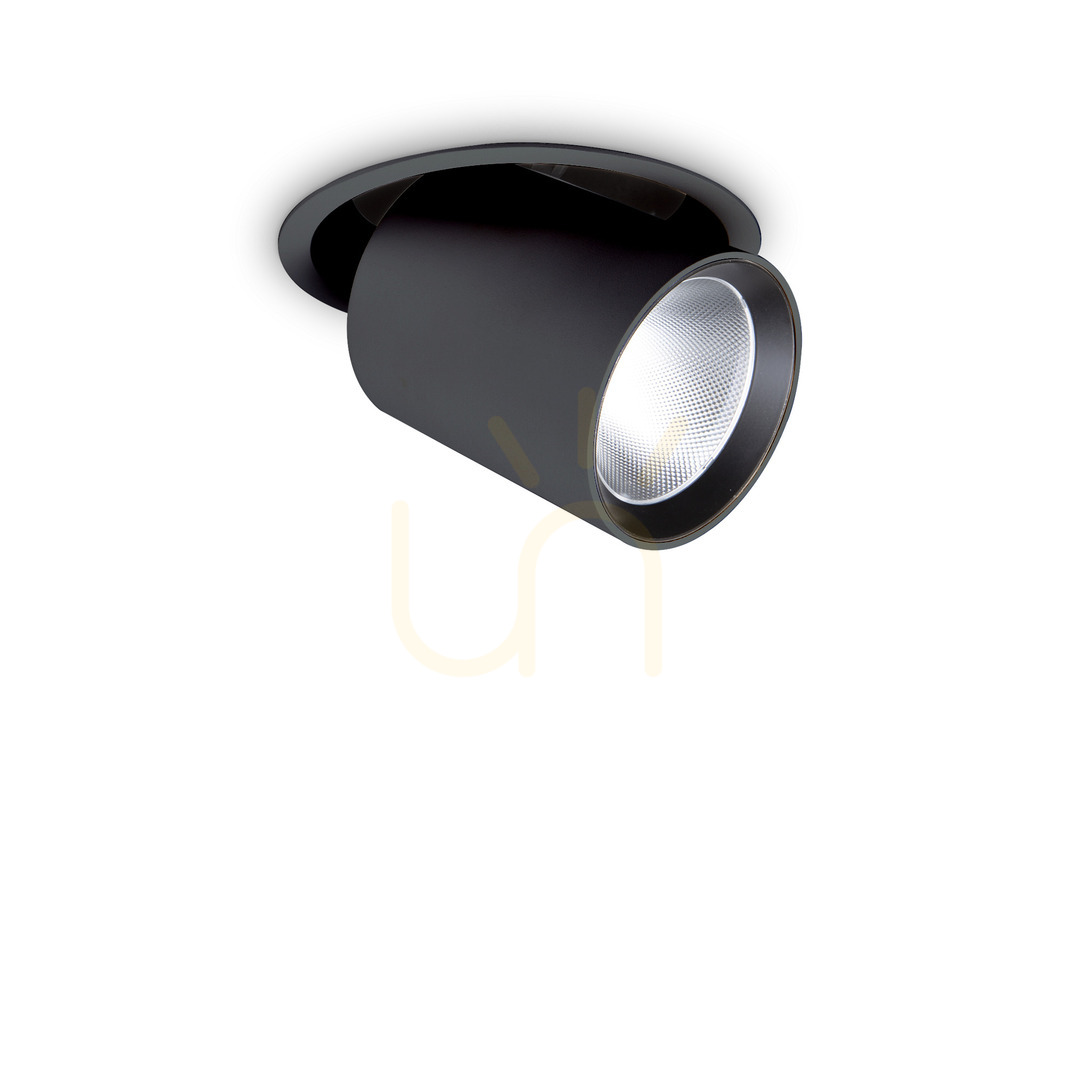 Recessed Luminaire Ideallux Nova Black 15.4 cm 20W 4000K 370187
