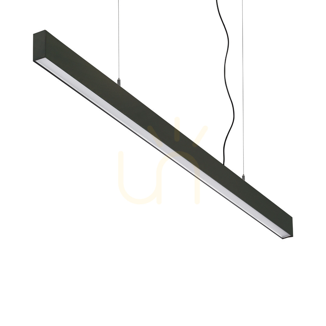 Track Light Ideallux OFFICE Black 112.8 cm 30W 3000K 369112