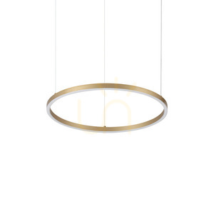 Pendant Light Ideallux Oracle Slim Brass 50 cm LED 3000K 370408 small 0