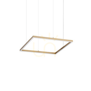 Pendant Light Ideallux Oracle Slim Brass 50 cm LED 3000K 370415 small 0