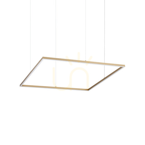 Check Pendant Light Ideallux Oracle Slim Brass LED 90 cm 3000K 370538