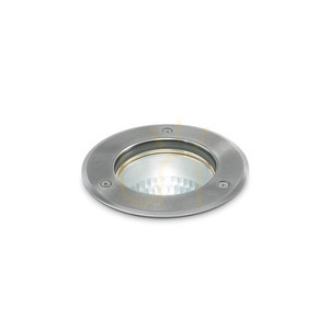 Recessed Luminaire Ideallux PARK 351780 Round Silver IP67 GU10 10.5 cm small 0