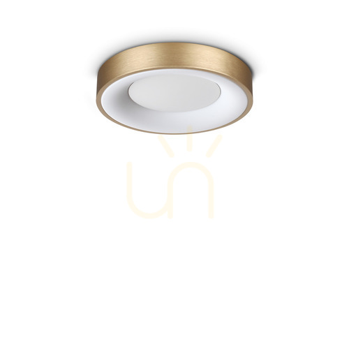 Check Plafon LED Ideallux Planet 370606 mosiądz czarny 30 cm