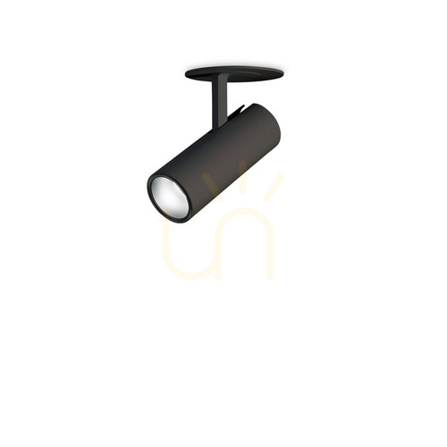 Check Recessed luminaire Ideallux PLAY black 7W 4000K 6 cm 370835