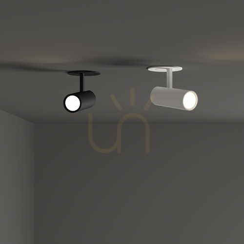 Check Recessed Spotlight Ideallux Play Black 6 cm 4000K 13W 370866
