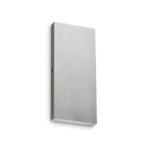 Outdoor Wall Lamp Ideallux POST-IT 369273 Silver IP65 8 cm LED 6W small 0