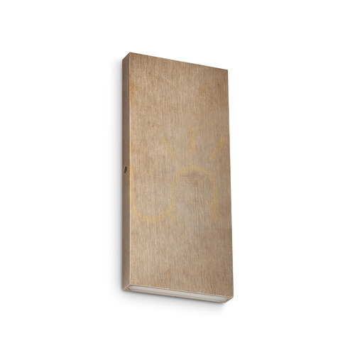 Check Outdoor Wall Lamp Ideallux POST-IT Brass 335933 IP65 8x18 cm