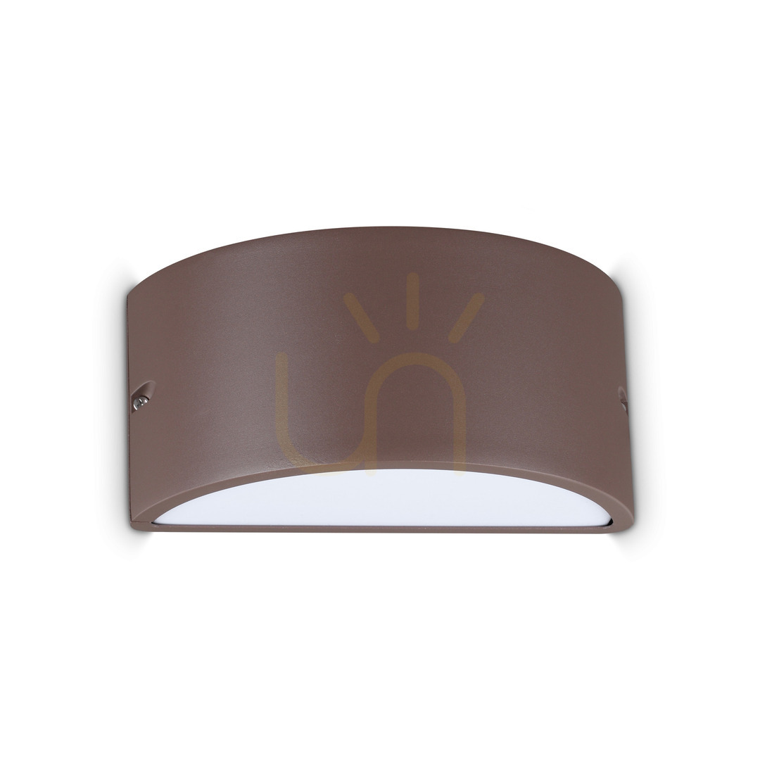 Outdoor Wall Lamp Ideallux REX 370941 Brown 25 cm IP44