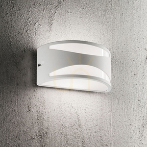 Outdoor Wall Lamp Ideallux REX 213224 Brown Round 25 cm IP44 small 1