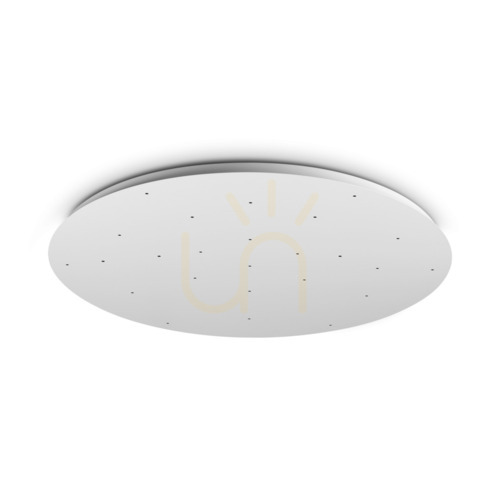 Check Ceiling Canopy Ideallux Rosone 370613 White Aluminum 105 cm