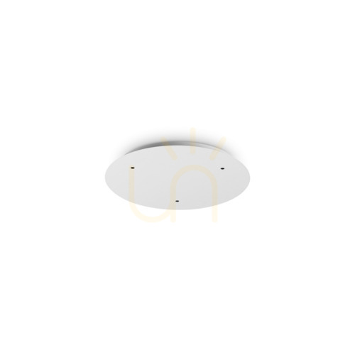 Check Ceiling Rose Ideallux Rosone 344171 White Aluminum 30 cm
