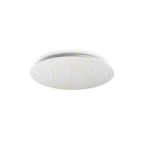Check Ceiling Rose Ideallux Rosone 344300 White Aluminum Ø60 cm