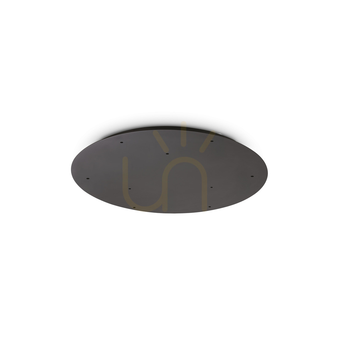 Ceiling Canopy Ideallux Rosone 364902 Black Aluminum Ø60 cm