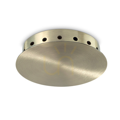 Check Ceiling Rose Ideallux Rosone 370781 Brass Metal Ø18 cm
