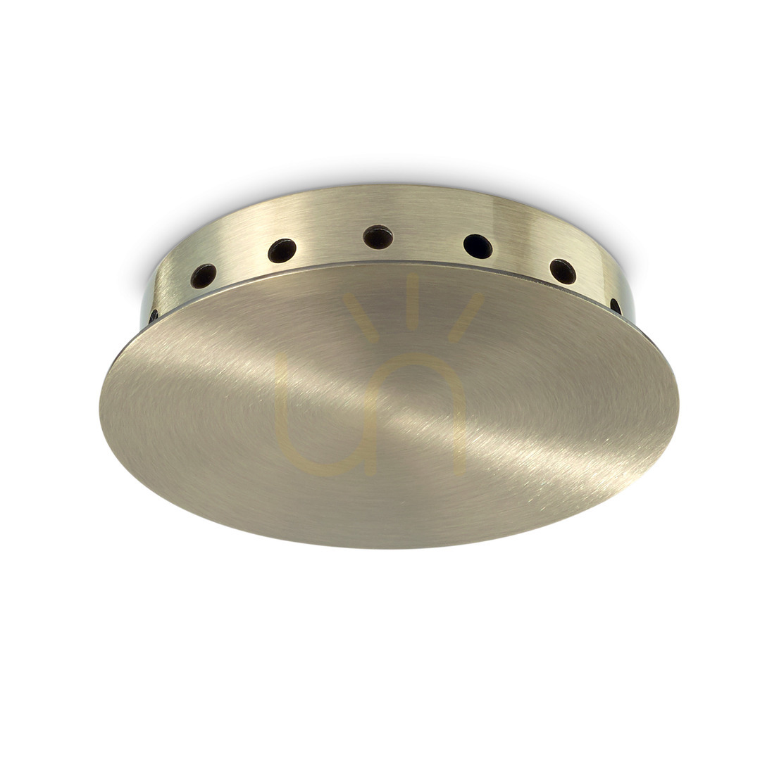 Ceiling Rose Ideallux Rosone 370781 Brass Metal Ø18 cm