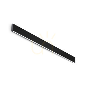 Wall Light Ideallux Steel Black LED 120.3 cm 3000K 367576 small 0