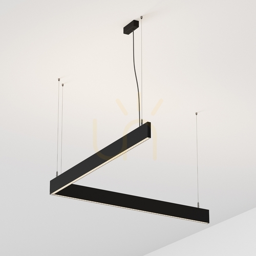 Check Track Lighting Ideallux STEEL Black 3000K 38W 119.2 cm 367606