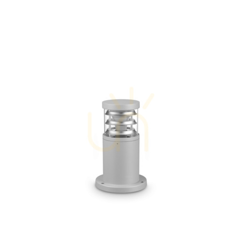 Check Outdoor Standing Lamp Ideallux Tronco 369815 Grey Aluminum IP65 25 cm