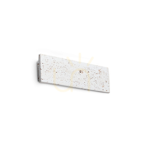 Check Wall Light Ideallux Zig Zag 356679 Concrete LED 3000K 29 cm