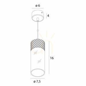 Pendant Light Max Light Fusion Black P0640 small 0