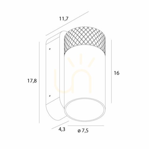 Check Wall Light Max Light Fusion White W0419