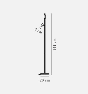 Omari floor lamp white Nordlux small 4