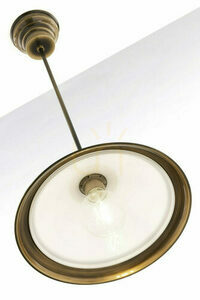 OPAL Brass E27 pendant lamp JUPITER small 12