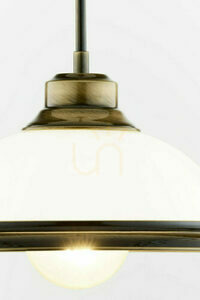 OPAL Brass E27 pendant lamp JUPITER small 9