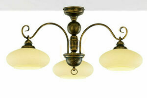 Jupiter BOLERO 397 black and gold ceiling light 3xE27 84 cm small 1