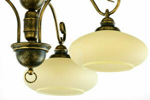 Jupiter BOLERO 397 black and gold ceiling light 3xE27 84 cm small 2