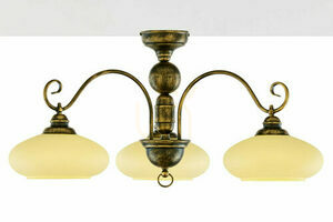 Jupiter BOLERO 397 black and gold ceiling light 3xE27 84 cm small 3