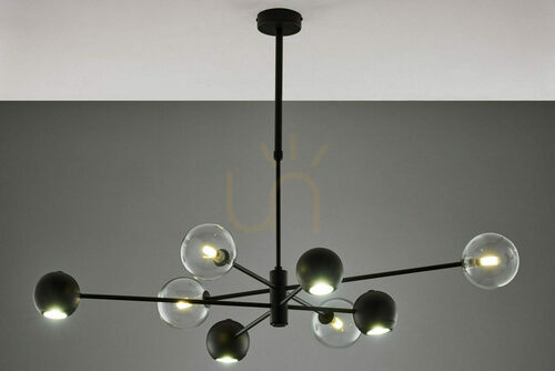 Check JUPITER MOKA black G9/GU10 chandelier