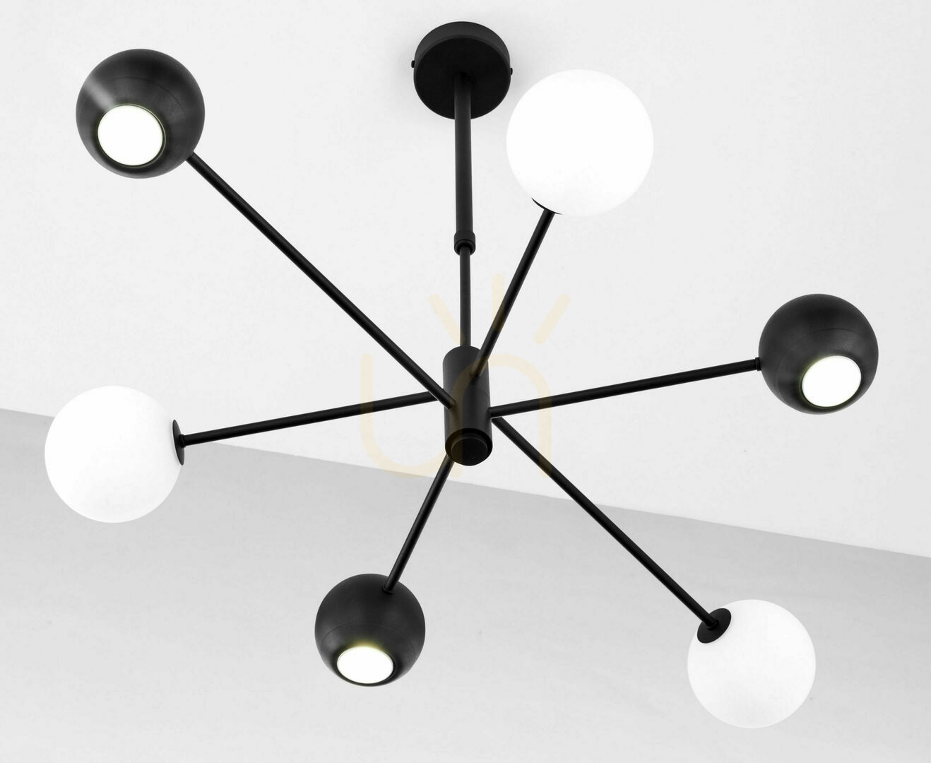 Preview MOKA Chandelier Black G9/GU10 JUPITER MOKA Chandelier Black G9/GU10 JUPITER