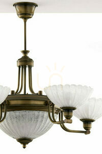 CARMEN Brass E27 chandelier JUPITER small 11