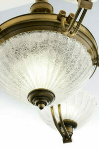 CARMEN Brass E27 chandelier JUPITER small 3