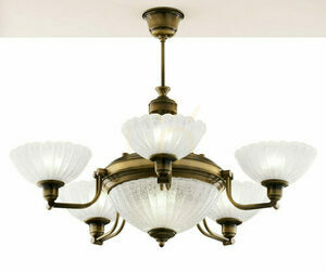 CARMEN Brass E27 chandelier JUPITER small 0