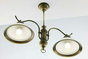 OPAL Brass E27 chandelier JUPITER small 11