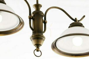 OPAL Brass E27 chandelier JUPITER small 14