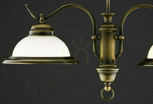 OPAL Brass E27 chandelier JUPITER small 8