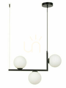 Pendant Light Sigma Andy 3 Black Glass G9 12W 52 cm 33609 small 0