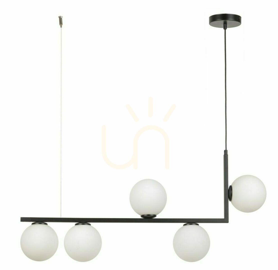 Pendant Light Sigma Andy 5 Black G9 90 cm SKU 33611