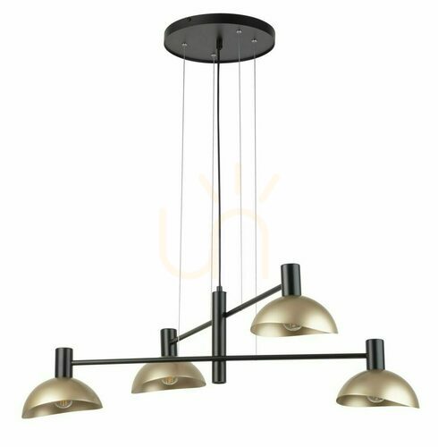Check Artis Sigma Pendant Light 4xE14 Black/Gold 90 cm 40568