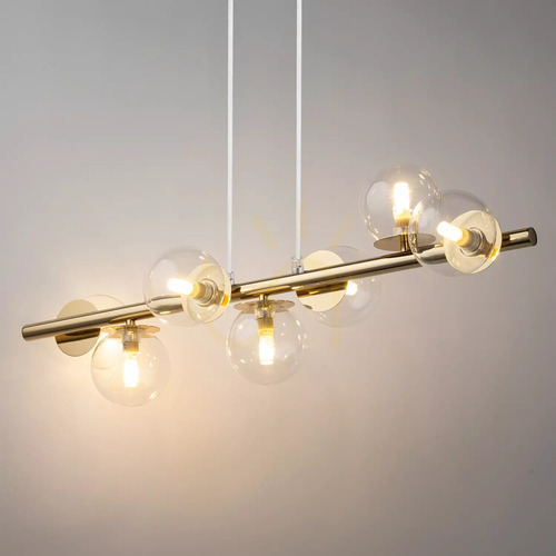 Check Sigma AVOLA Gold Pendant Light 7x G9 Glass 40800