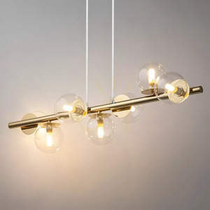 Sigma AVOLA Gold Pendant Light 7x G9 Glass 40800 small 1