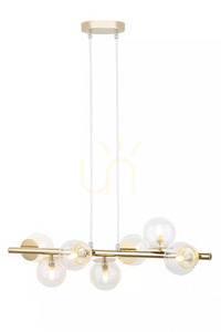 Sigma AVOLA Gold Pendant Light 7x G9 Glass 40800 small 0