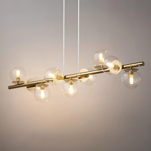 Check Pendant Light Sigma AVOLA 9-Light Gold Transparent G9 40801